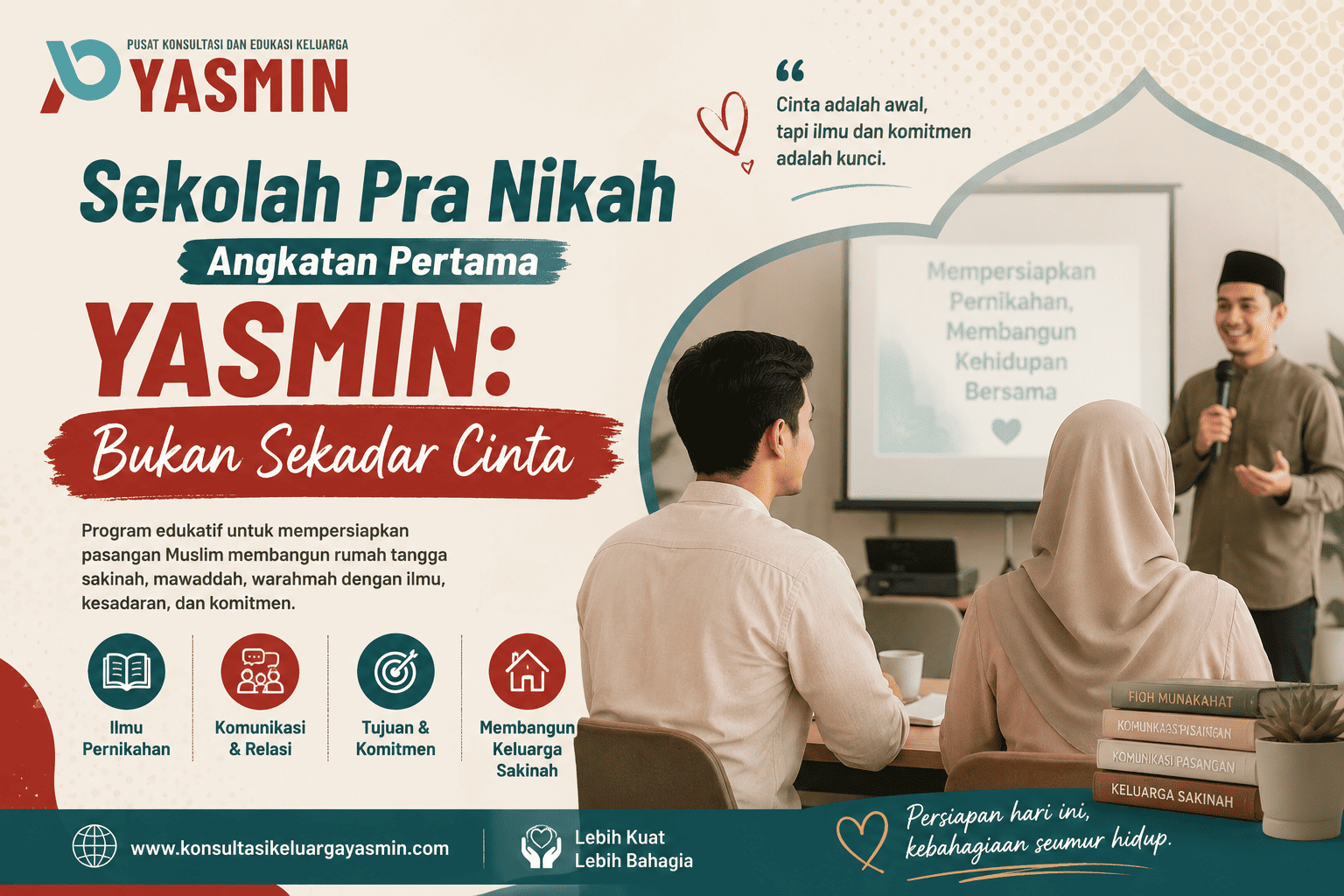 Sekolah Pra Nikah Angkatan Pertama YASMIN: Bukan Sekadar Cinta